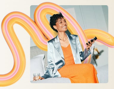 Photo of a happy woman and a MoveBank design pathway