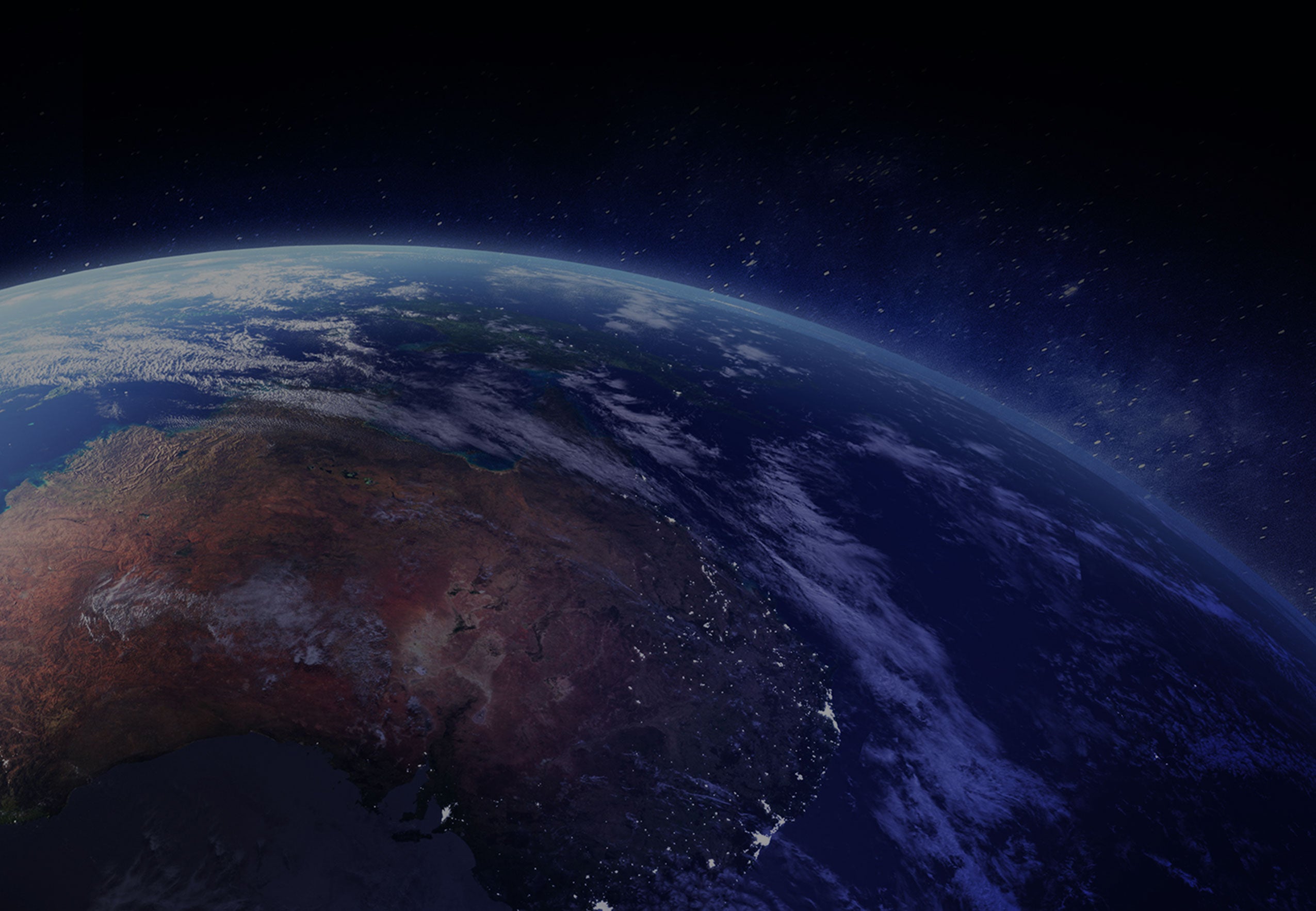 Study Queensland Big Future campaign hero image of globe focusing on Australia