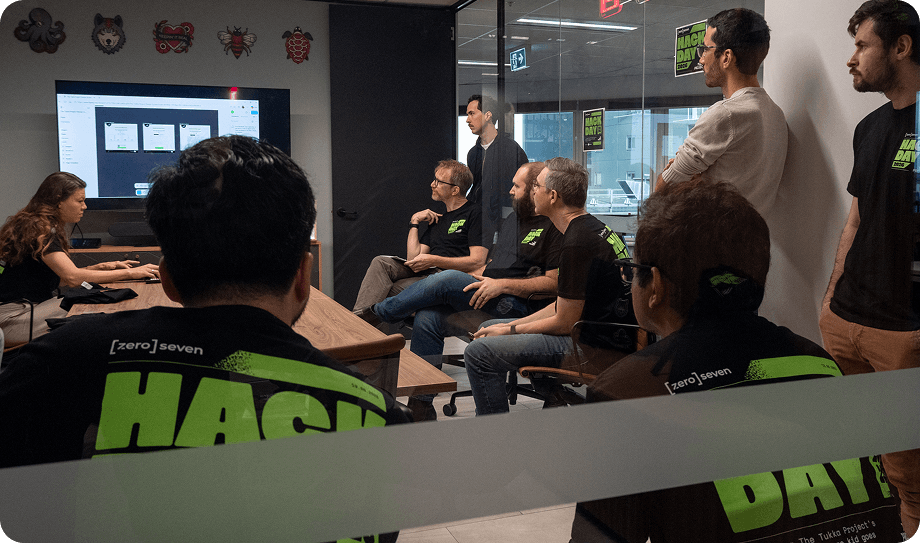 Zeroseven team hack day kickoff meeting