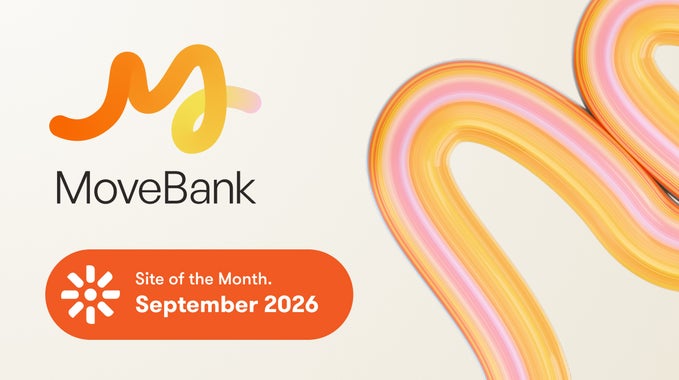 MoveBank logo and Kentico September 2026 Site of the Month badge