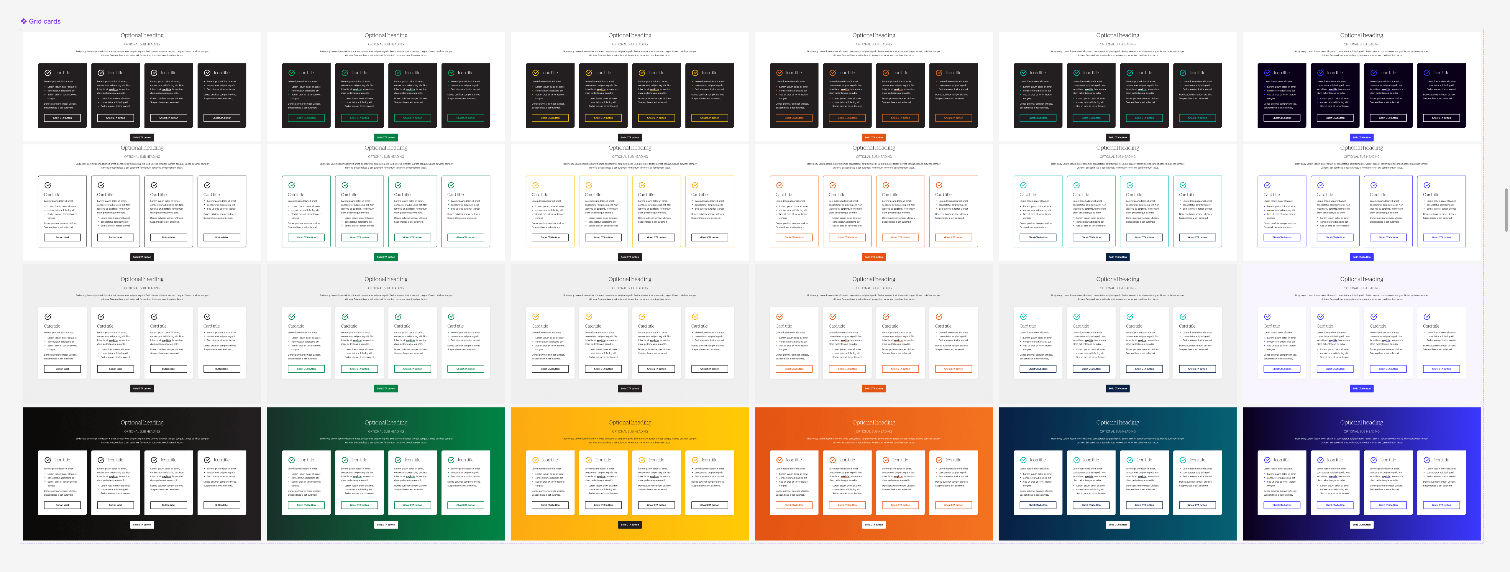 Screenshot that indicates the scale of CMS configuration on widget brand themes and sub-styles