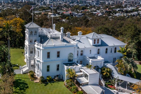 Arial photo of Government House