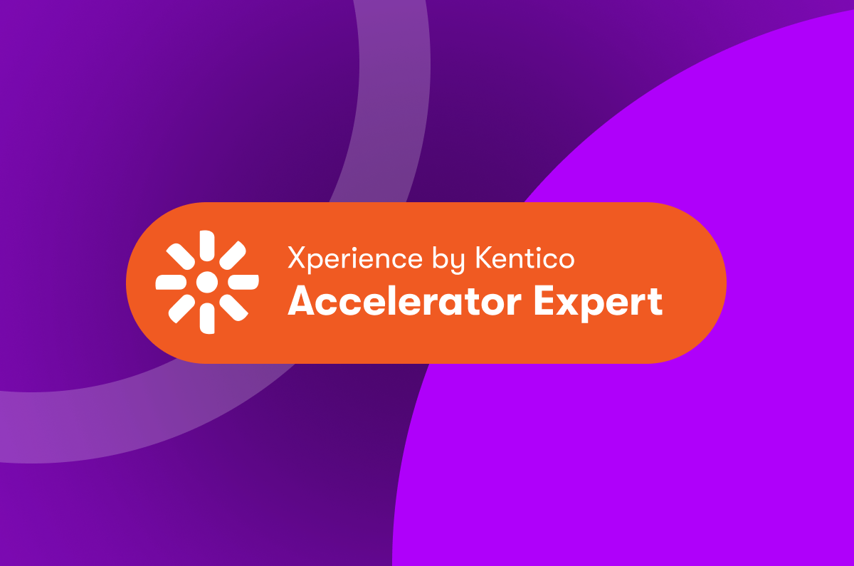 Xperience by Kentico Accelerator Expert badge
