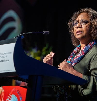 RANZCP fellow speaking at a conference